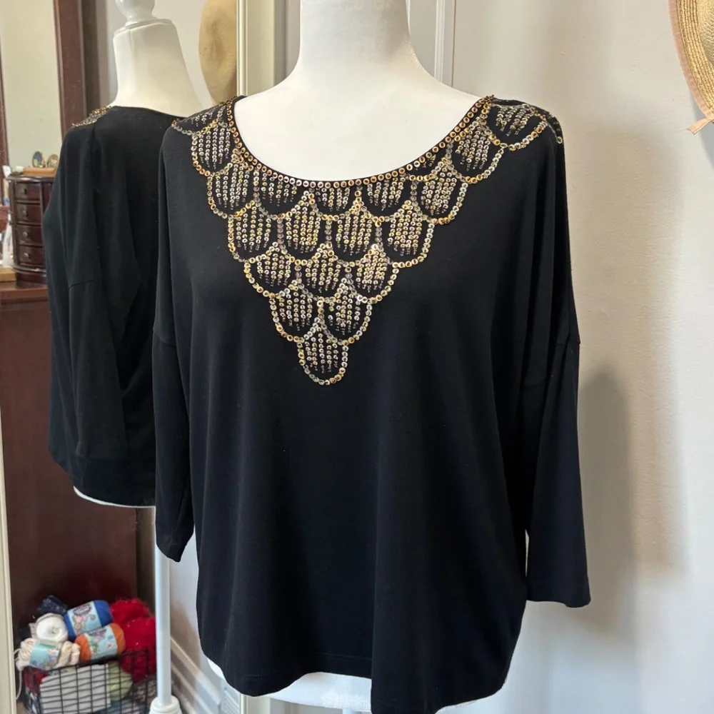 Ruby Rd Embellished Tee - NWOT! - Picture 1 of 9
